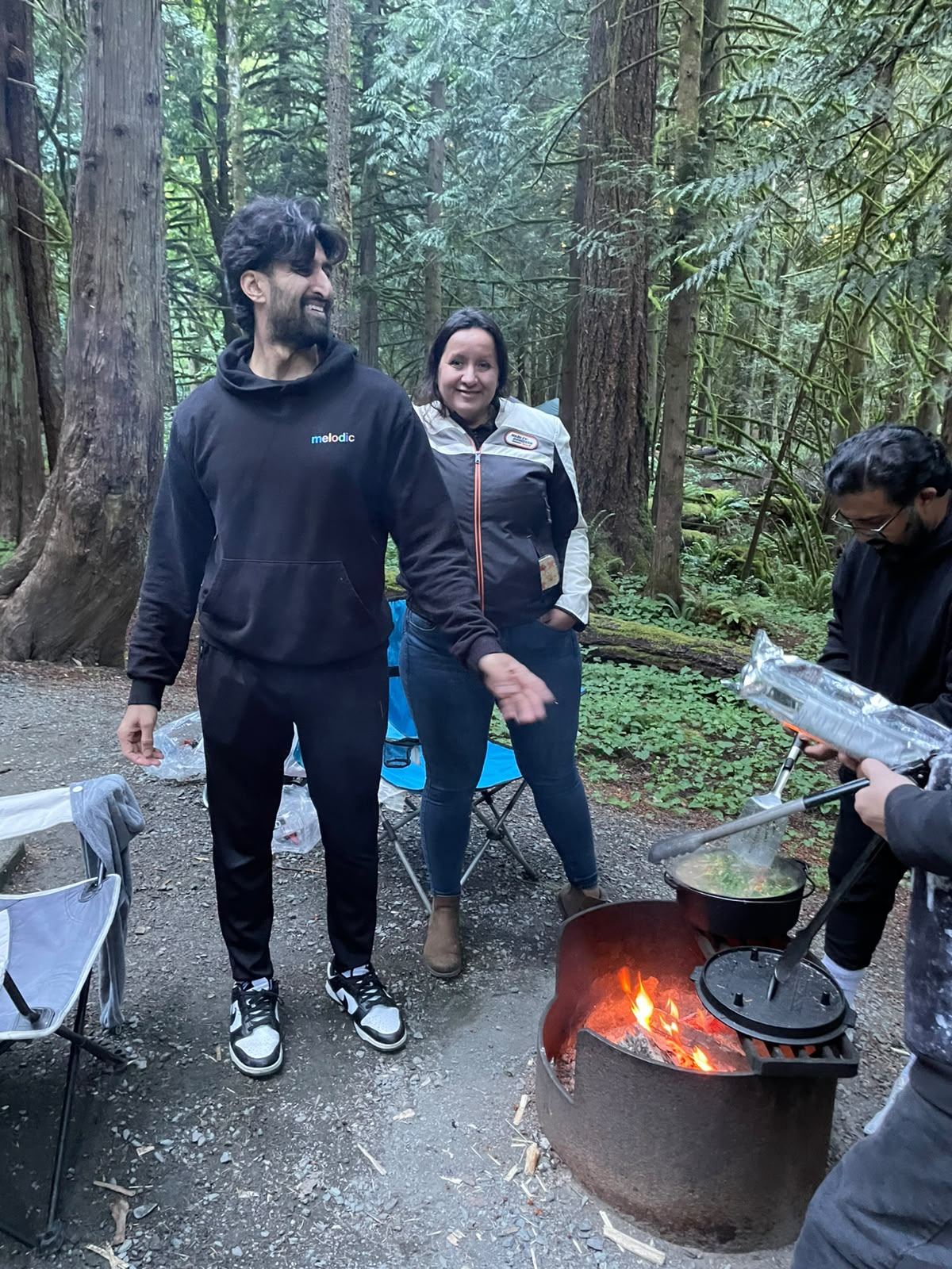 Members of Mastermind for Biz at the Goldstream Provincial Park cookout, June 2026